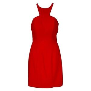 New Jovani Elegant Red Halter Dress